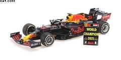 RED BULL RACING HONDA  RB16B MAX VERSTAPPEN WINNER ABU DHABI GP 2021 W/PITBOARD WC 2021