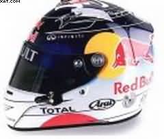 ARAI HELMET SEBASTIEN VETTEL SUZUKA 2011 WORLD CHAMPION