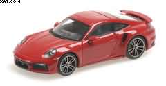 PORSCHE 911 (992) TURBO S COUPE SPORT DESIGN 2021 RED