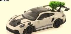PORSCHE 911 (992) GT3RS 2023 WHITE W BLUE WHEELS & DECOR + CHRISTMAS TREE Limited Edition 523