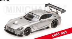 MERCEDES AMG GT3 PLAIN BODY VERSION2017 SILVER MATT