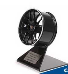 PORSCHE 997.2 TURBO WHEEL 2010 BLACK SILVER 1/5