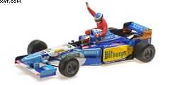 BENETTON RENAULT B195 MICHAEL SCHUMACHER CANADIAN GP 1995 (W/FIGURINE ALESI)
