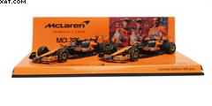 2-CAR SET MCLAREN F1 TEAM MCL38 1-2 FINISH PIASTRI/NORRIS HUNGARIAN GP 2024