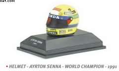 HELMET AYRTON SENNA WORLD CHAMPION 1991 1/8
