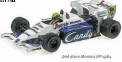 TOLEMAN HART TG184 AYRTON SENNA 2ND PLACE MONACO GP 1984 DIRTY VERSION