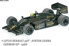LOTUS RENAULT 98T AYRTON SENNA 1986 DIRTY VERSION