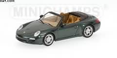 PORSCHE 911 CARRERA S CABRIOLET 2008 GREEN METALLIC (Set 2 Street)