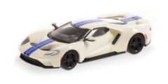 FORD GT 2018 WHITE W/ BLACK STRIPES