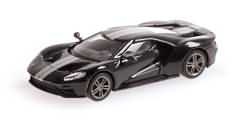 FORD GT 2018 BLACK W/ SILVER STRIPES