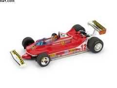 FERRARI 312 T4 G.P USA OVEST 1979 GILLES VILLENEUVE #12 + DRIVER
