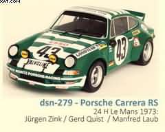 PORSCHE CARRERA RS 24H LE MANS 1973: JÜRGEN ZINK / GERD QUIST  / MANFRED LAUB