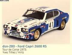 FORD CAPRI 2600 RS TOUR DE CORSE 1973: YVES TILLIEZ / HIRTZ