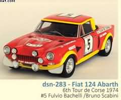 FIAT 124 ABARTH 6TH TOUR DE CORSE 1974: #5, FULVIO BACHELLI /BRUNO SCABINI