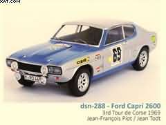 FORD CAPRI 2600 3RD TOUR DE CORSE 1969: JEAN-FRANÇAIS PIOT / JEAN TODT