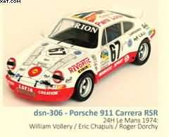 PORSCHE 911 CARRERA RSR 24H LE MANS 1974: WILLIAM VOLLERY / ERIC CHAPUIS / ROGER DORCHY