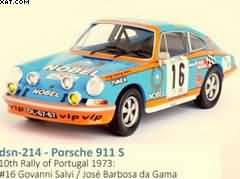 PORSCHE 911 S 10TH RALLY OF PORTUGAL 1973: #16 GEOVANNI SALVI / JOSÉ BARBOSA DA GAMA