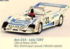 LOLA T297 24H LE MANS 1979: #31 DOMINIQUE LACAUD / MICHEL LATESTE