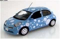 NISSAN MARCH 2009 BUBBLE BLUE (Right-Hand-Drive)