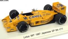LOTUS 99T 1987 JAPAN GP 6TH #11 S.NAKAJIMA