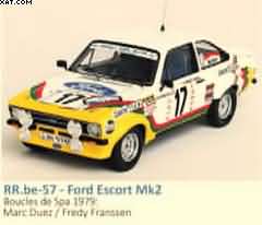 FORD ESCORT MK2 BOUCLES DE SPA 1979: MARC DUEZ / FREDY FRANSSEN