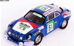 ALPINE-RENAULT A110 BANDAMA RALLY 1977: MICHEL LE GALL / YVES LE GALL
