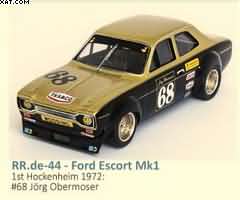 FORD ESCORT MK1 1ST HOCKENHEIM 1972: #68 JÖRG OBERMOSER