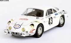 ALPINE-RENAULT A110 MONTE-CARLO RALLY 1972: CHRISTINE DACREMONT / CORINNE TARNAUD