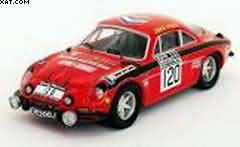 ALPINE RENAULT A110 42th RAC RALLY 1972 JOHN PRICE MICHAEL TURNER