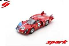 ALFA ROMEO 33/2 N°37 24H LE MANS 1968 T. PILETTE R. SLOTEMAKER