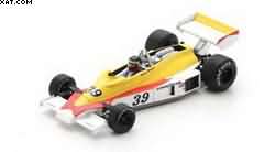 HESKETH 308E N°39 PRACTICE GP BELGIUM 1977 HECTOR REBAQUE