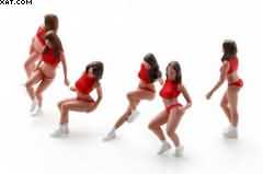 FIGURINES GRID GIRLS 1990S