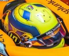 HELMET LANDO NORRIS MC LAREN 2022 1/5 reproduction