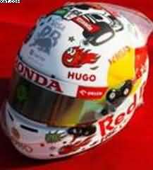 HELMET YUKI TSUNODA VISA CASH APP RB FORMULA ONE TEAM GP ITALY 2024