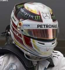 HELMET LEWIS HAMILTON GP US 
WORLD CHAMPION  F1 2015