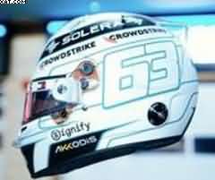 HELMET George Russell Mercedes-AMG 
GP Qatar 2024