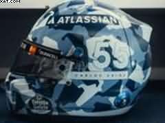 HELMET CARLOS SAINZ WILLIAMS RACING 
GP GRANDE BRETAGNE 2025  1/5