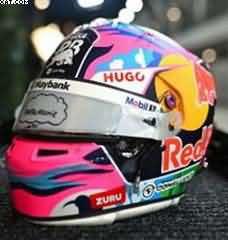 HELMET Liam Lawson Visa Cash App RB Formula One Team GP Singapour 2025 1/5