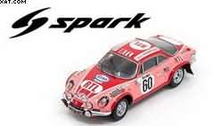 ALPINE A110 1800 N°60 RALLYE MONTE CARLO 1972  P. MOSS-CARLSSON E. CRELLIN