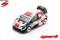 TOYOTA YARIS WRC N1 WINNER RALYE MONZA 2021 CHAMPIONS CONSTRUCTEURS W/FIG FLAG OGIERINGRASSIA