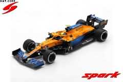 MCLAREN MCL35M N°4 MCLAREN 2nd GP ITALY 2021 LANDO NORRIS W/ PIT BOARD