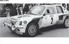 PEUGEOT 205 TURBO16 TALBOT SPORT #2 WINNER RALLY MONTE CARLO 1985 A.VATANEN/T.HARRYMAN