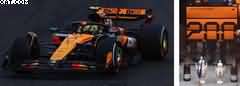 MCLAREN MCL39 N°4 Team winner GP Hongrie 2025 Norris McLaren 200 Victoires GP (wpit board)