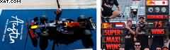 RED BULL Racing RB21 N°1 Oracle Red Bull Racing winner GP US 2025 
Verstappen w/Pit Boards&base
