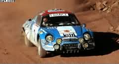 ALPINE RENAULT A110 1600 S WINNER RALLY MAROC 1974 J. P.NICOLAS/DELFERRIER