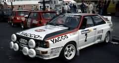 AUDI QUATTRO YACCO 4TH TOUR DE FRANCE AUTO 1984 B.DARNICHE/A.MAHE