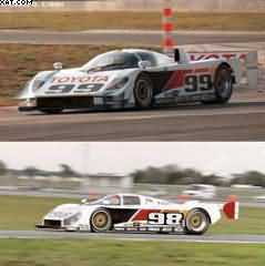 TOYOTA EAGLE MKIII  TWO CARS SET SIGNED BY JUAN FANGIO II & PJ JONES / LIMITED 500 SETS
