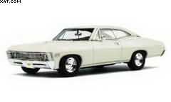 CHEVROLET 1967 IMPALA 2 DOOR COUPEERMINE WHITE