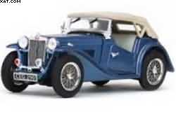 MG TC MIDGET SPIDER CLOSED 1947 CLIPPER BLUE