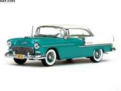CHEVROLET BEL AIR HARD TOP INDIA IVORY/REGAL TURQIOUSE 1955 